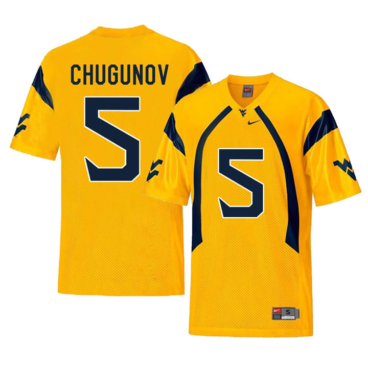 West Virginia Mountaineers 5 Chris Chugunov Gold College Football Jersey Dzhi,We sell and wholesale West Virginia Mountaineers 5 Chris Chugunov Gold College Football Jersey Dzhi on line form chian!